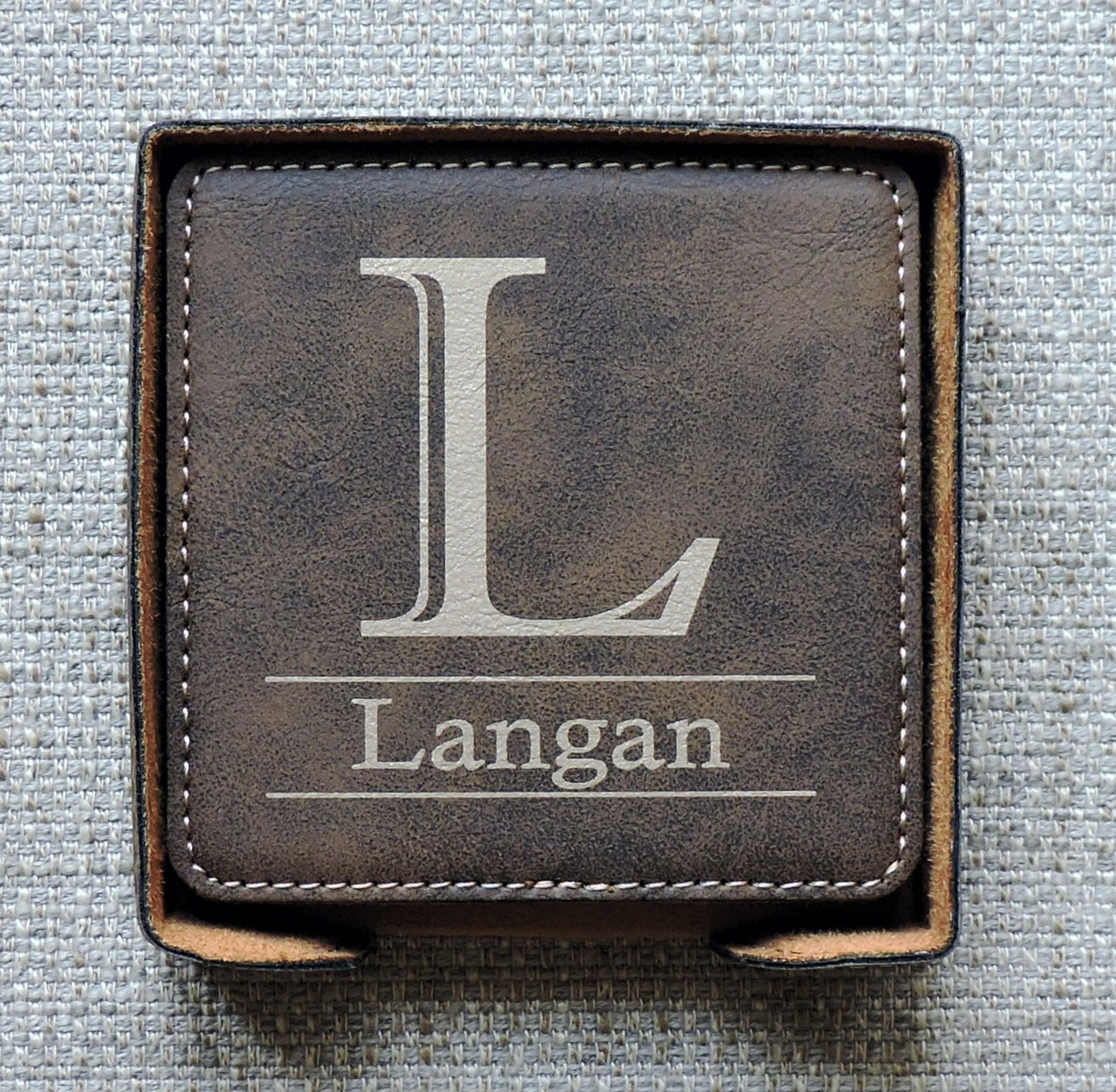 Drink Coasters Personalized, Custom Coasters with Name Monogram