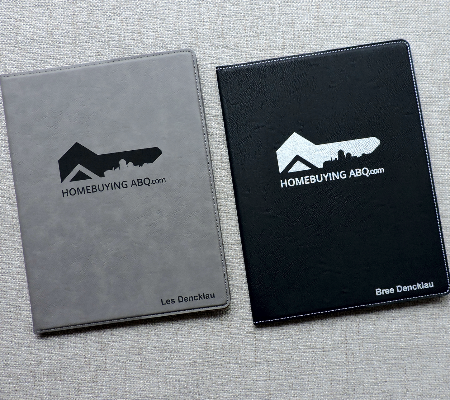 Monogramed Logo Portfolio, Custom Padfolio with Logo embossed, Notepad Logo Cover