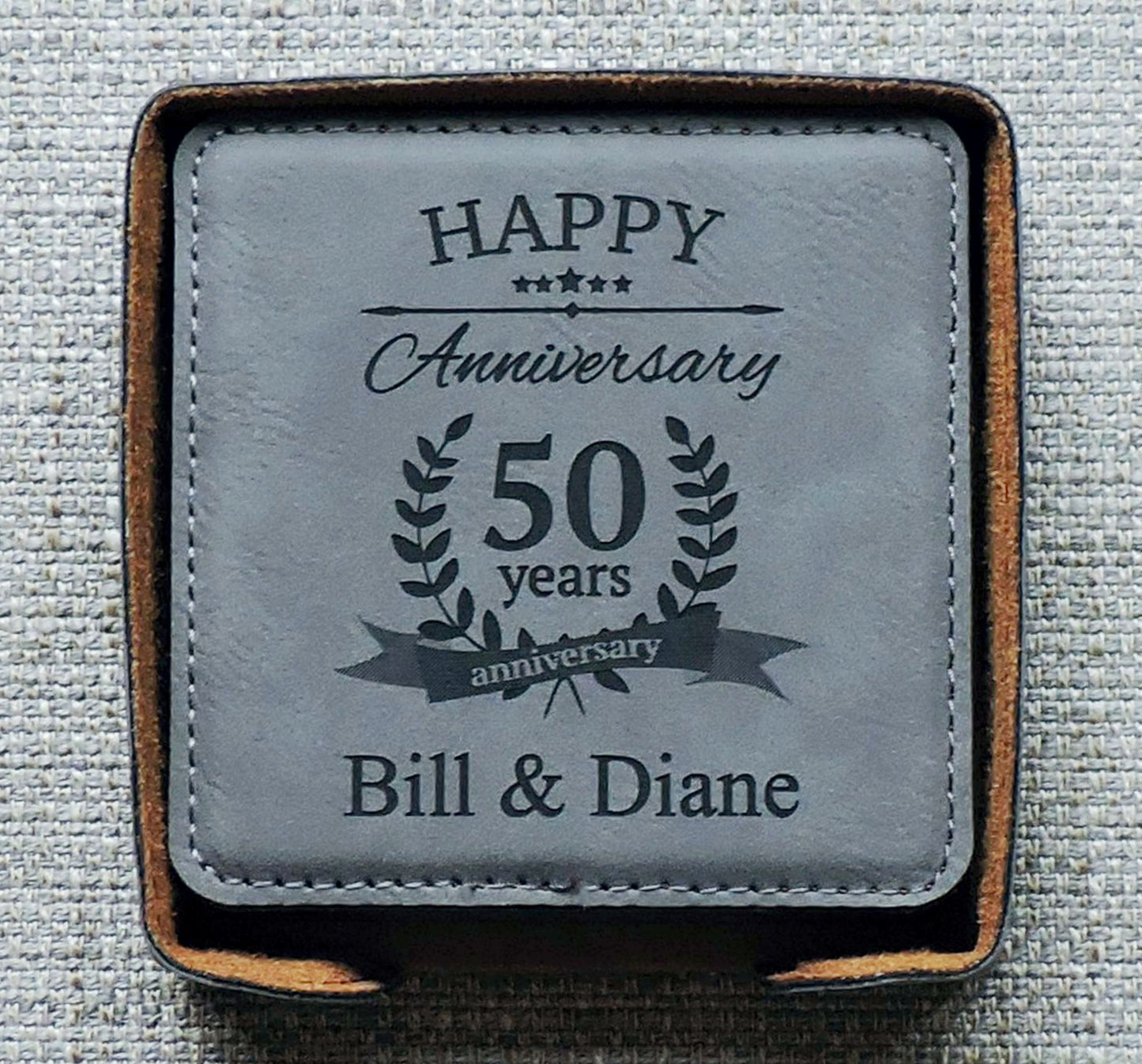 Coasters, 50th Anniversary Golden Anniversary Present, 25th anniversary- Any Year