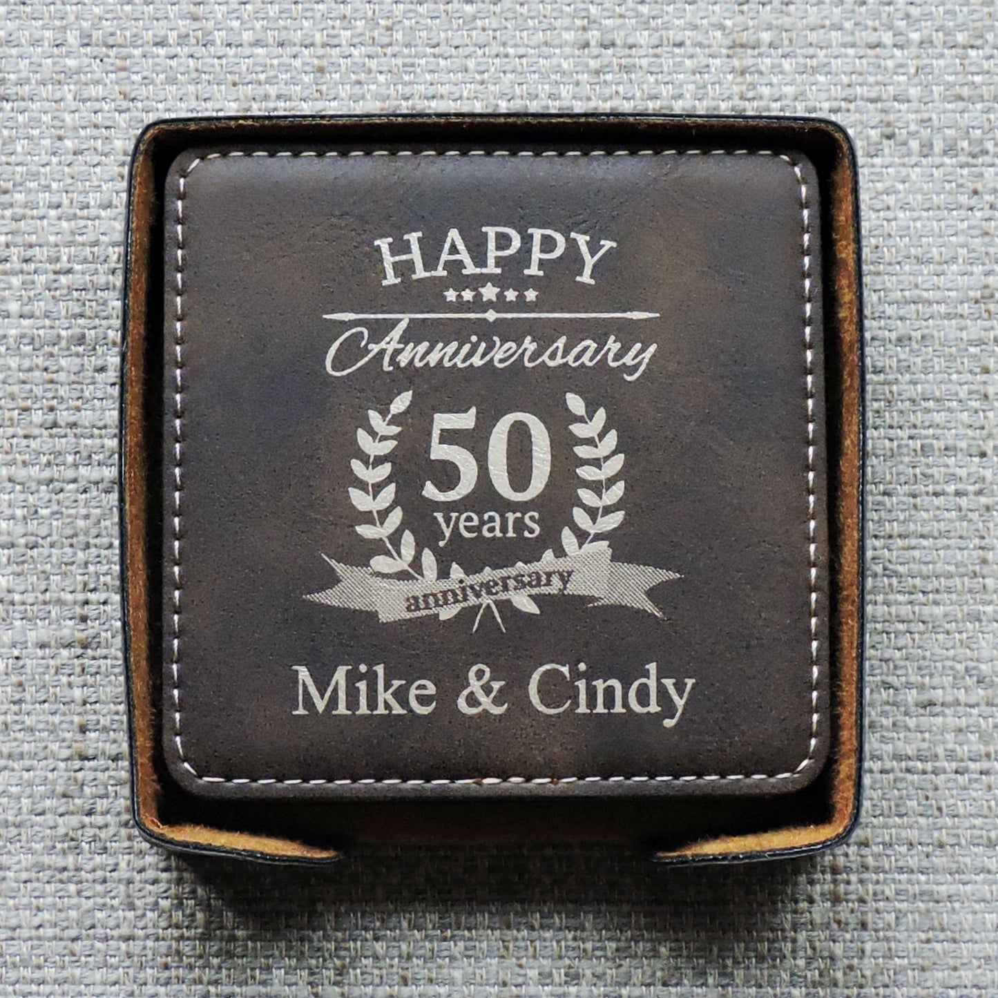 Coasters, 50th Anniversary Golden Anniversary Present, 25th anniversary- Any Year