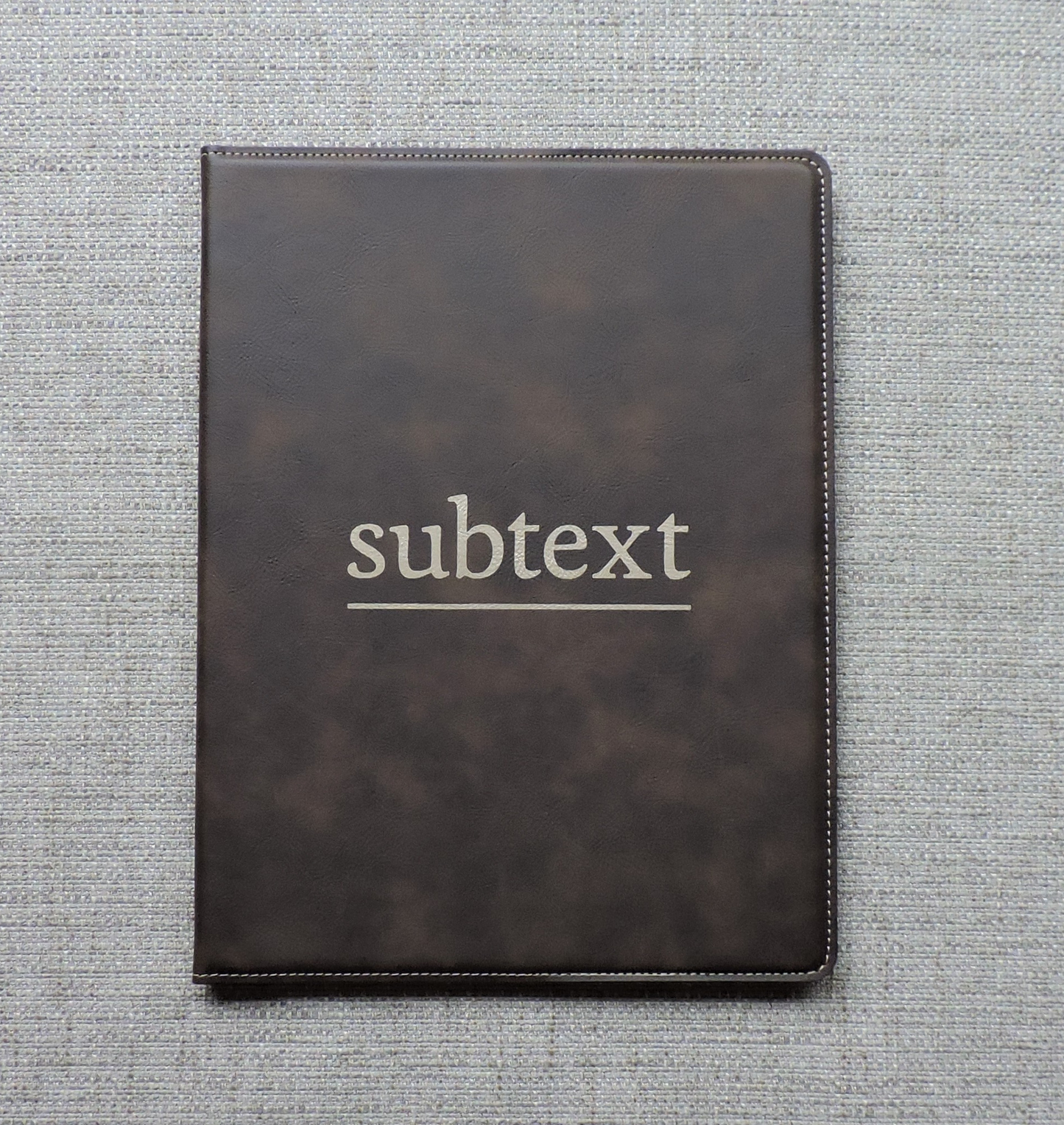 Notebook Portfolio with LOGO engraved, Folio Customized with Logo embossed, Personalized Padfolio