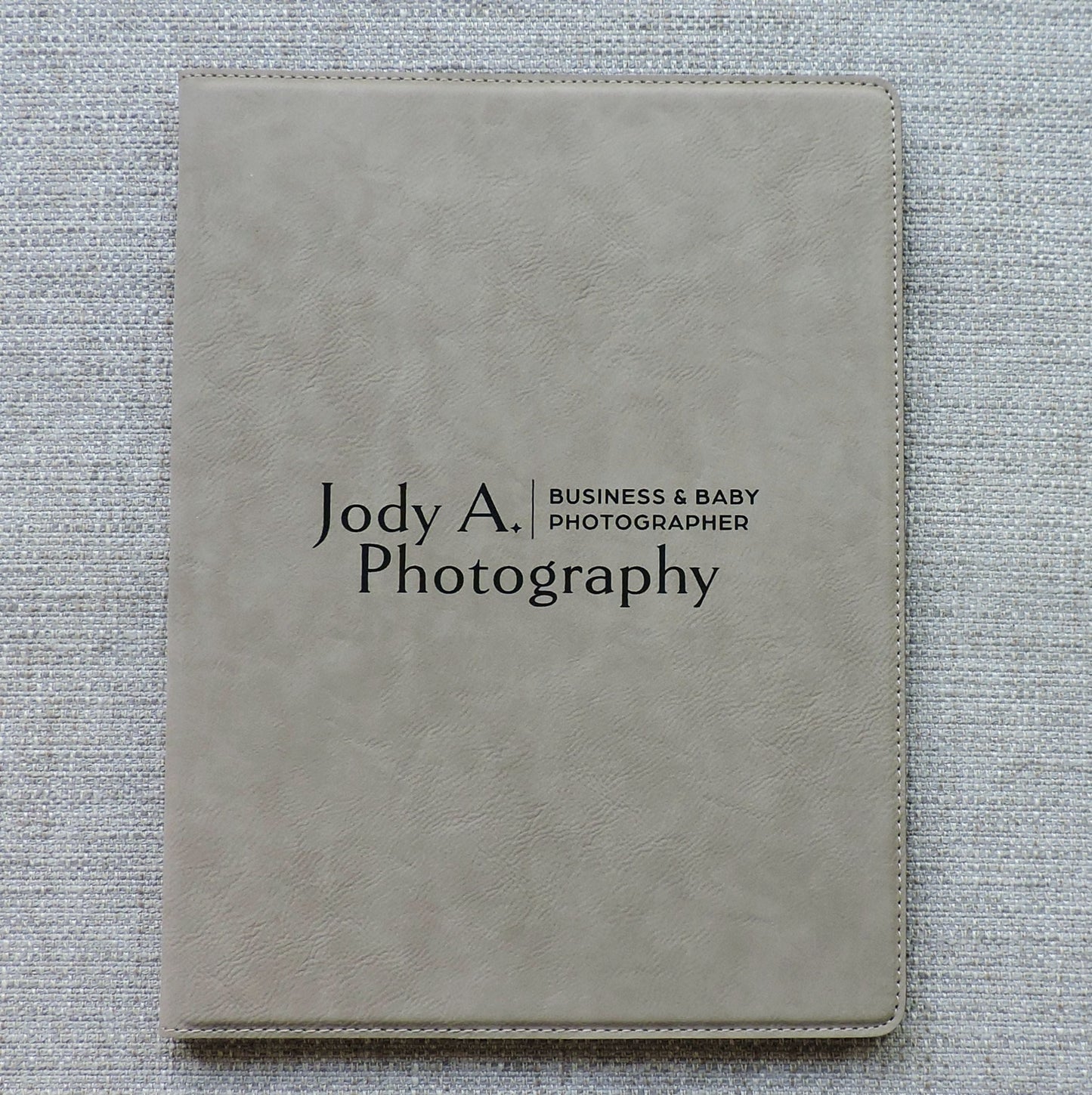 Notebook Portfolio with LOGO engraved, Folio Customized with Logo embossed, Personalized Padfolio