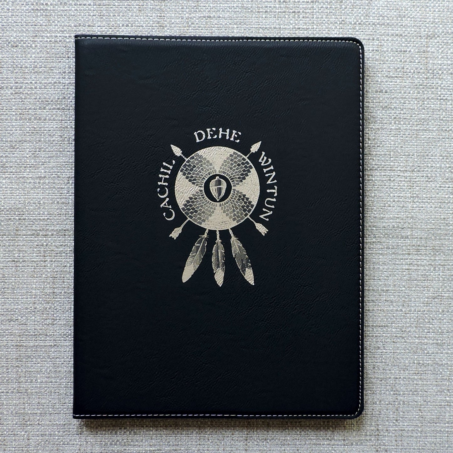 Notebook Portfolio with LOGO engraved, Folio Customized with Logo embossed, Personalized Padfolio