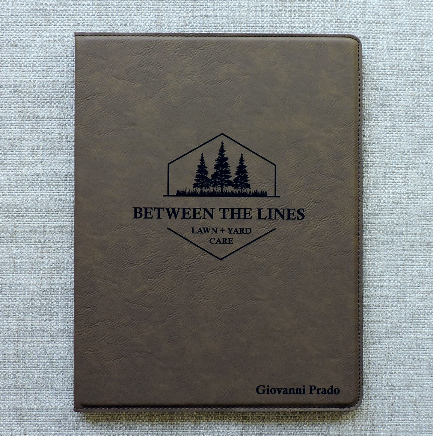 Red Leather Portfolio with Logo, Corporate Gift, Business Logo on Folio, Personalized Logo Padfolio