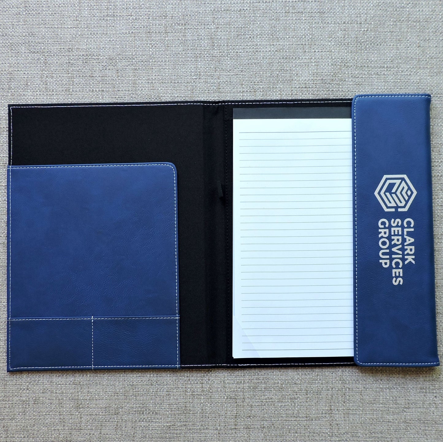 Canvass Portfolio with Logo on Cover, Canvass Folio with Logo Etched Monogramed