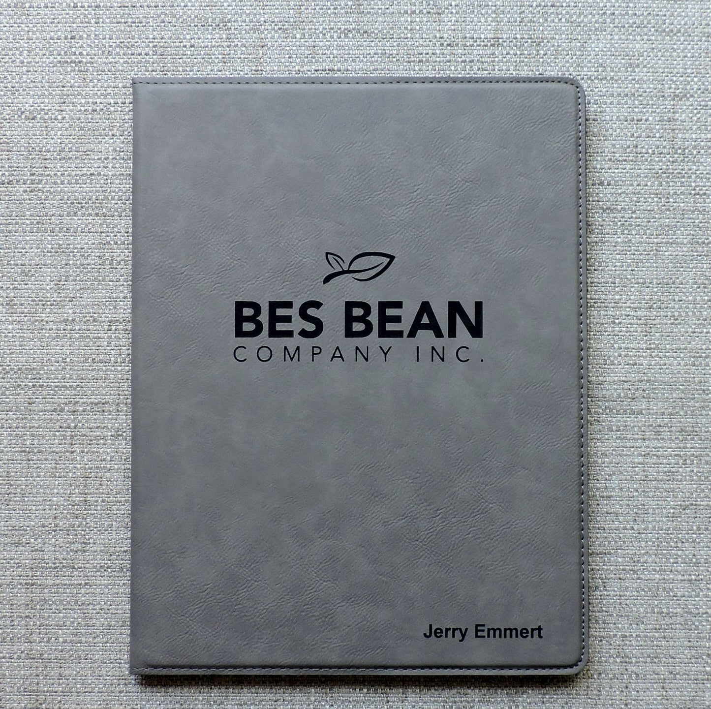 Pink Folio, Pink Portfolio with Logo debossed, Pink Padfolio Engraved