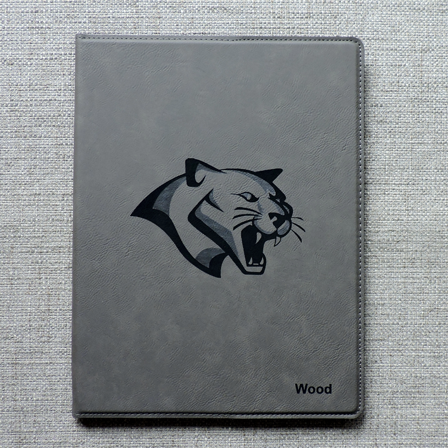 Personalized Blue Leather Logo Portfolio, Corporate Gift, Business Logo, Christmas Gift, Personalized Logo Padfolio