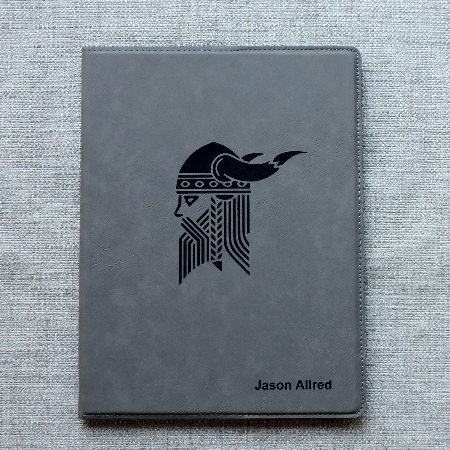 Personalized Blue Leather Logo Portfolio, Corporate Gift, Business Logo, Christmas Gift, Personalized Logo Padfolio