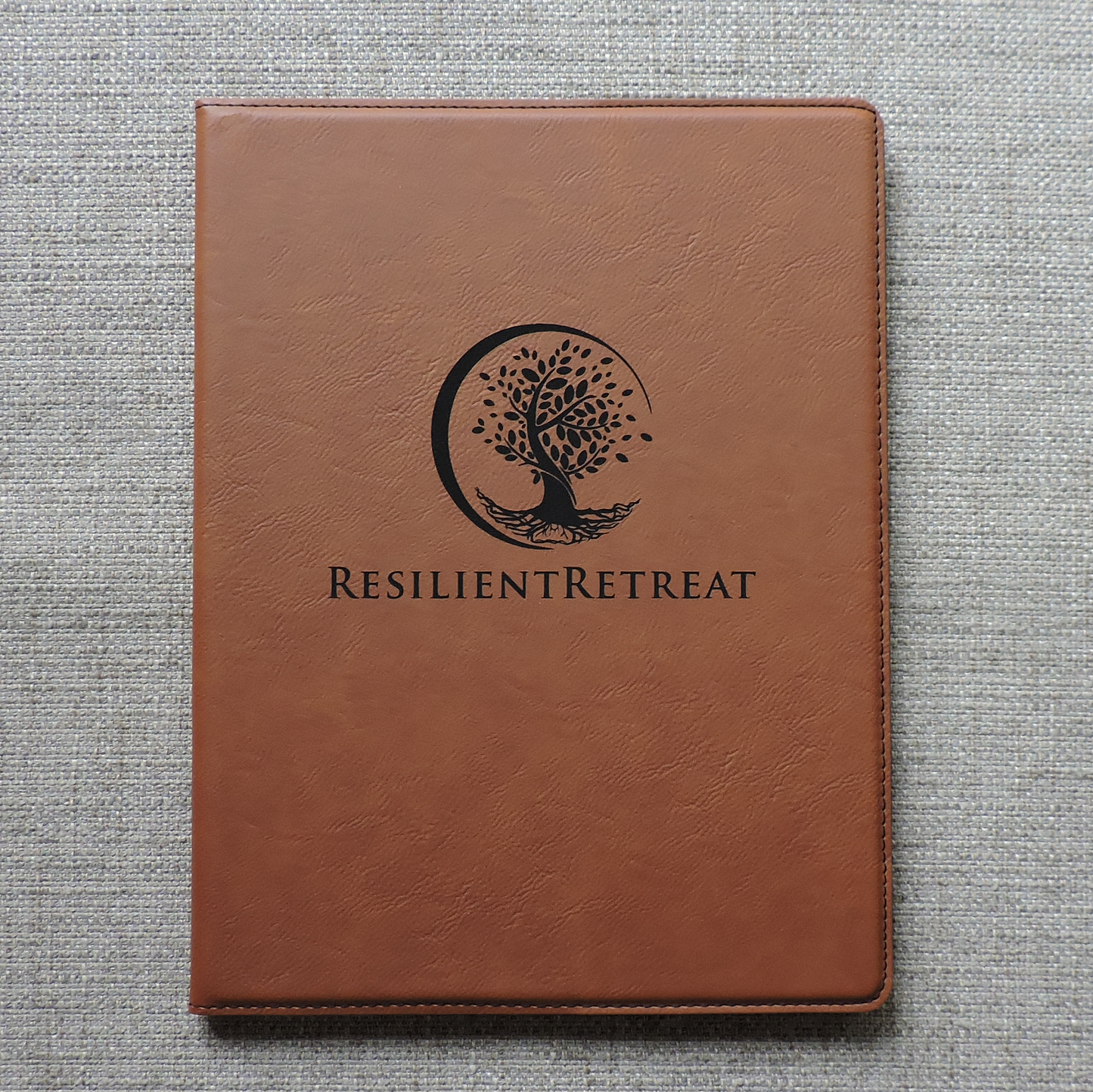 Pink Folio, Pink Portfolio with Logo debossed, Pink Padfolio Engraved