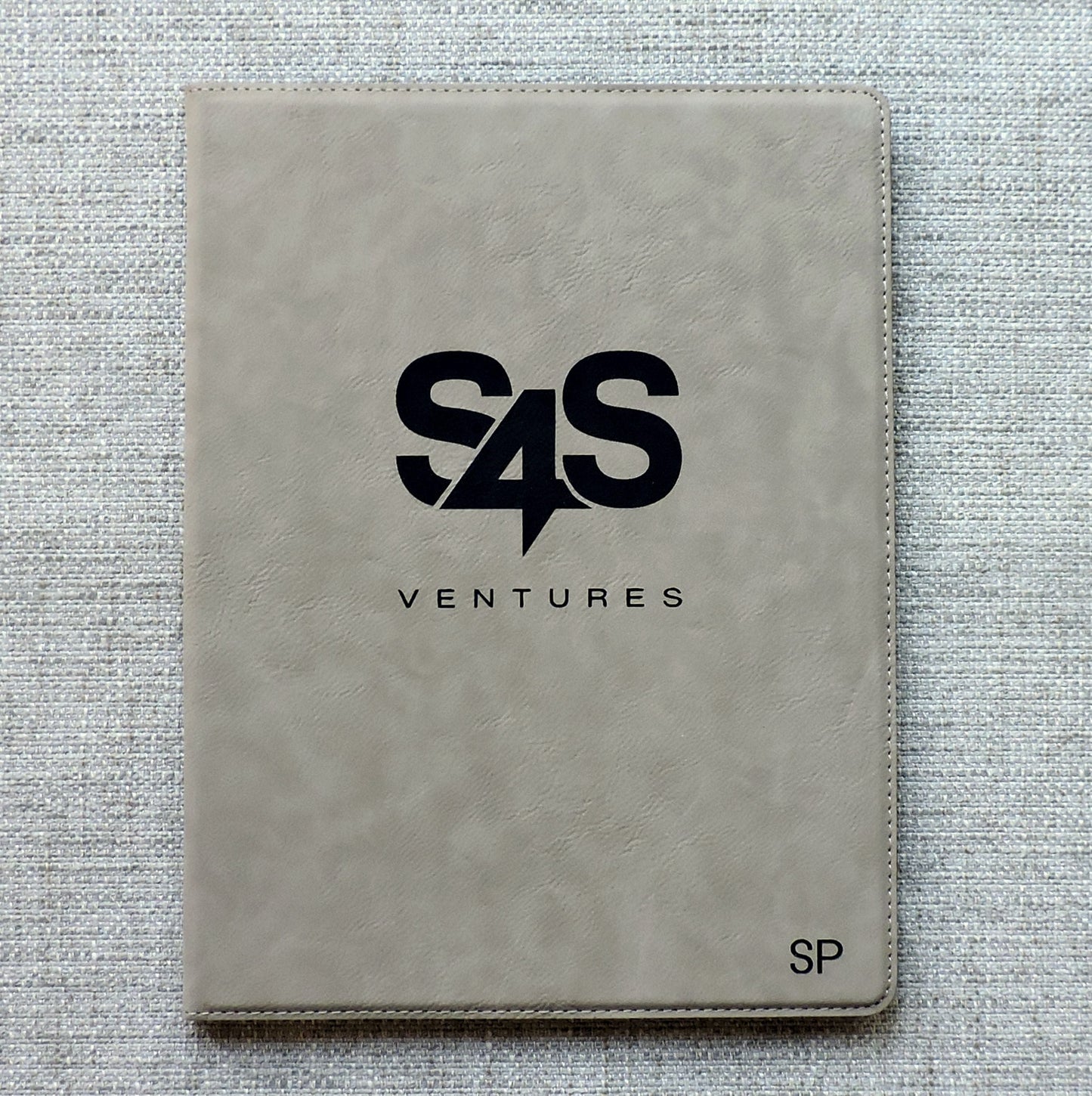 Personalized Blue Leather Logo Portfolio, Corporate Gift, Business Logo, Christmas Gift, Personalized Logo Padfolio