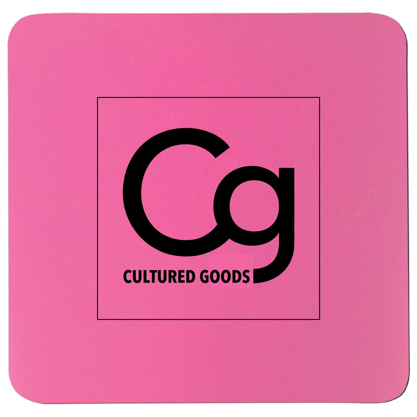 Pink Silicone Coasters with Logo Laser Etched Bulk Order 100 Count, Round or Square
