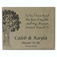 Leather Anniversary Gift , anniversary Personalized Plaque- Love of My Life- Always & Forever