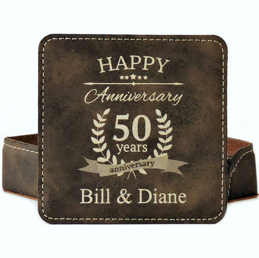 Coasters, 50th Anniversary Golden Anniversary Present, 25th anniversary- Any Year