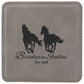 Gray Coasters wtih Logo, custom set of coasters with logo laser printed/engraved/personalized