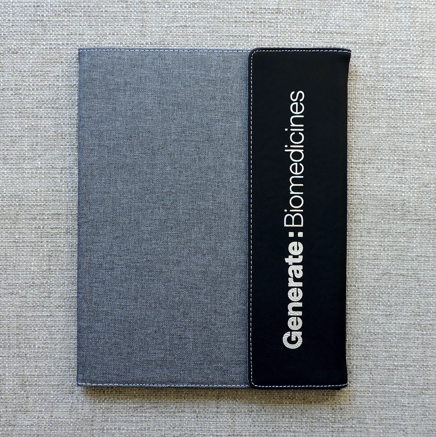 Canvass Portfolio Custom Logo Business Planner etched engraved