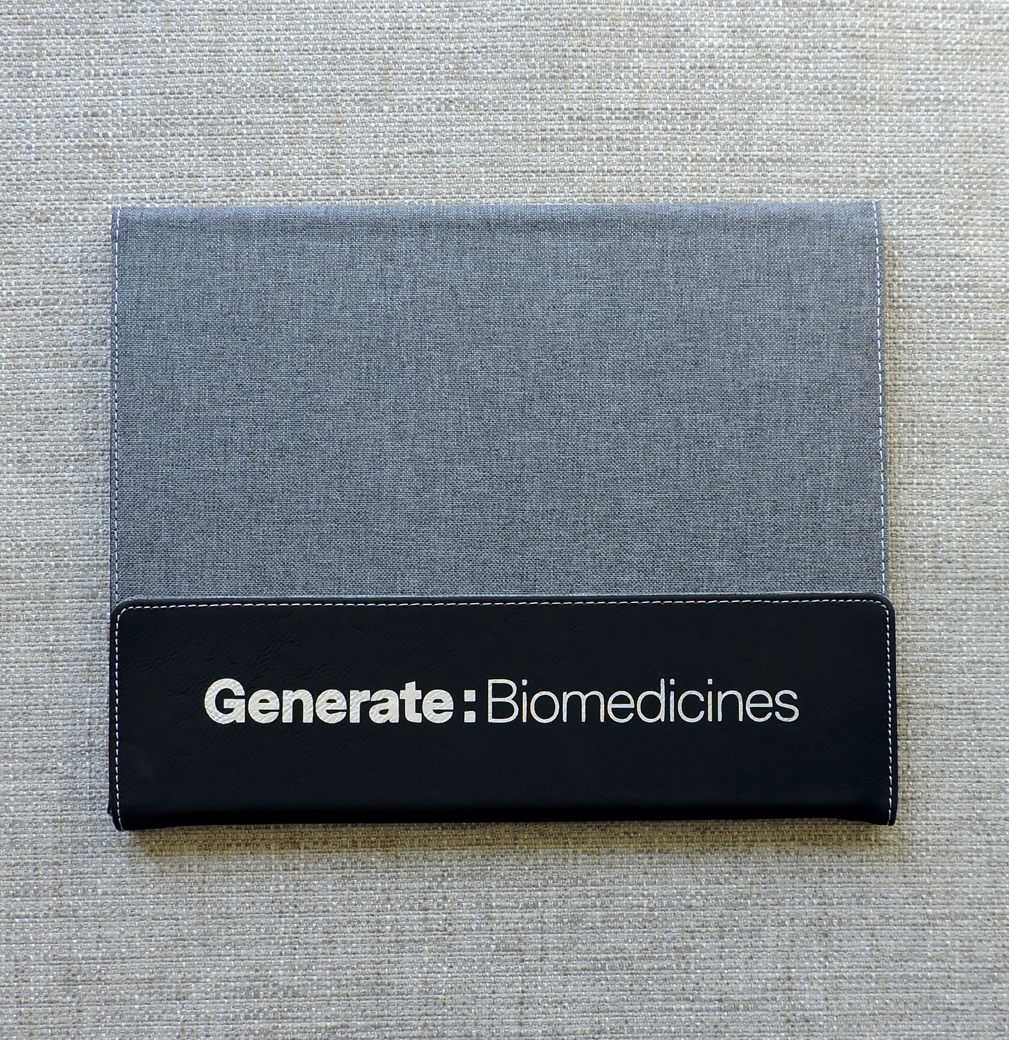 Canvass Portfolio Custom Logo Business Planner etched engraved