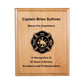 Firefighter Plaque with Firemans Prayer, Firefighter award, Fireman Retirement