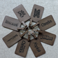 Rawhide Logo on Luggage Tags, Bag Tags engraved with Company Logo, Business logo etched into Bag Tags