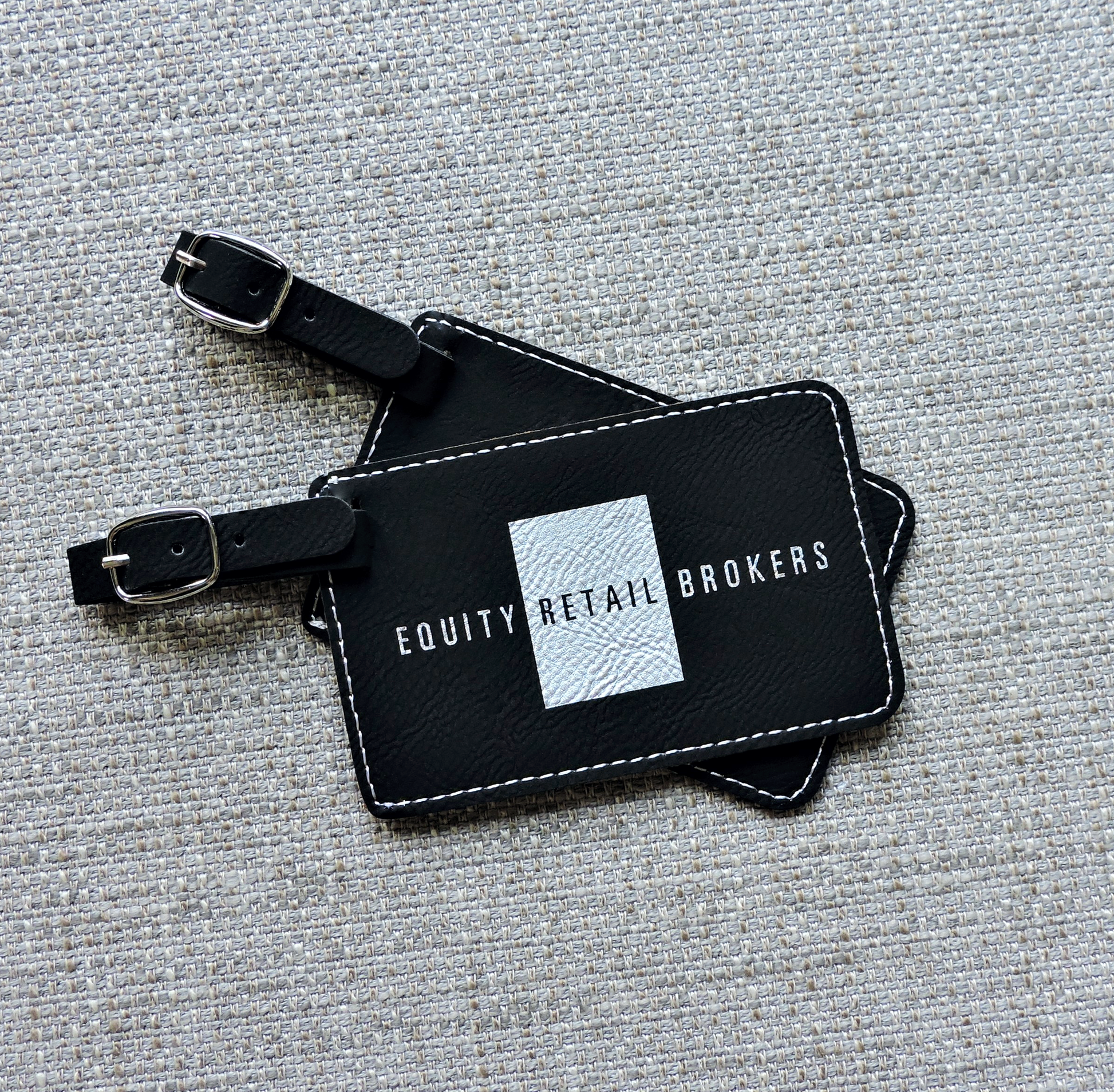 Personalized Leather Luggage Tag – Brenda Himmel Stationery