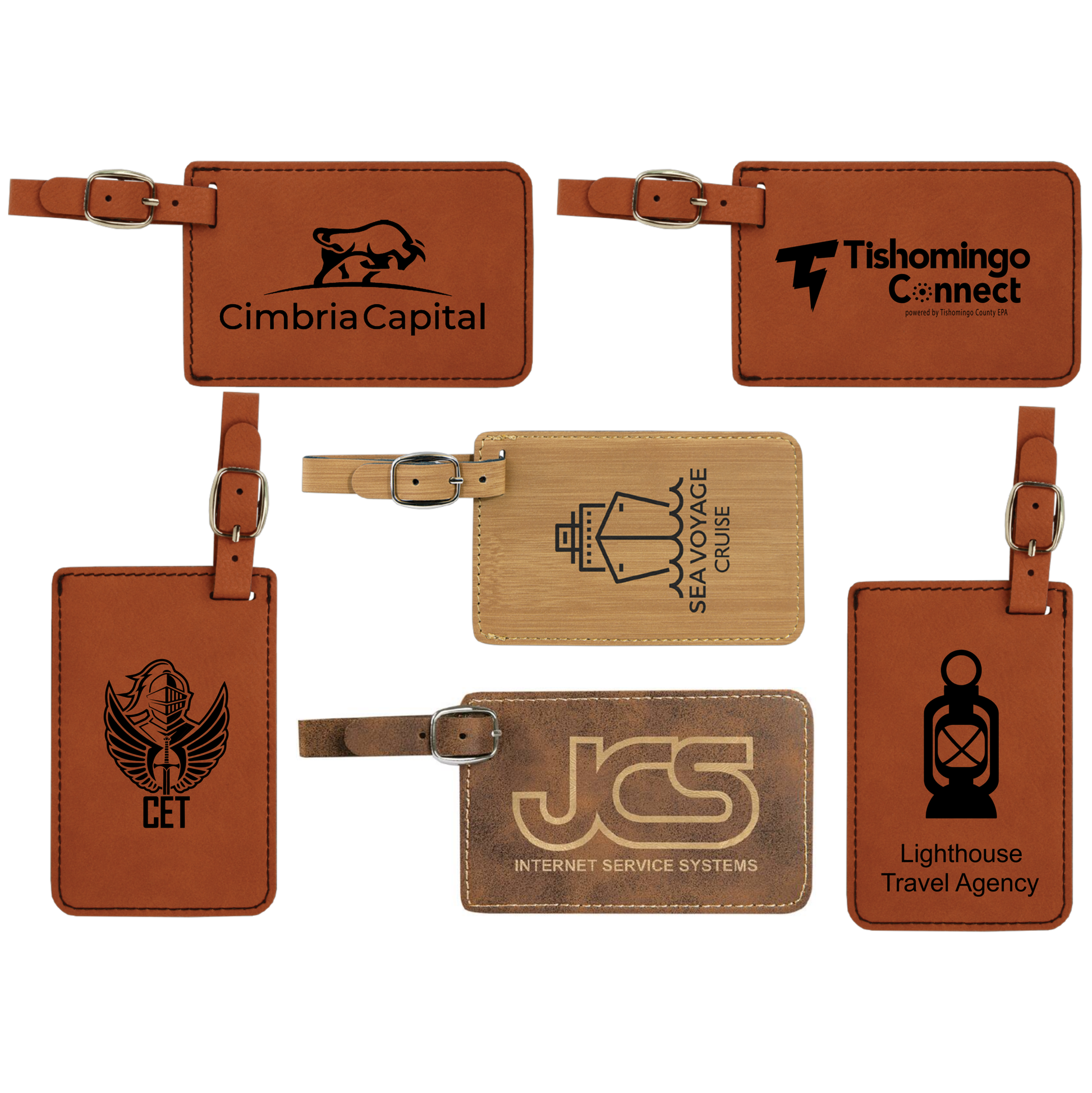 Custom Luggage Tags, Engraved Luggage Tag, Leather Tags with Logo