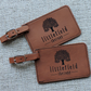Rawhide Logo on Luggage Tags, Bag Tags engraved with Company Logo, Business logo etched into Bag Tags