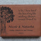 Leather Anniversary Gift , anniversary Personalized Plaque- Love of My Life- Always & Forever