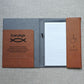 Canvass Portfolio Custom Logo Business Planner etched engraved