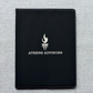 Black Notebook Folio, Portfolio with Logo on  Personalized Logo Padfolio